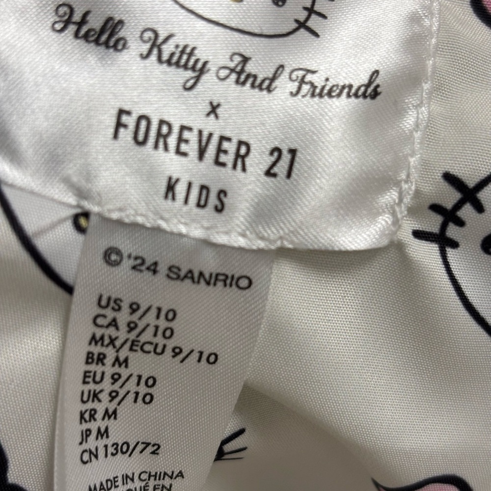NWT Hello Kitty White Puffer Kids Jacket Sz 9/10 - Picture 8 of 15